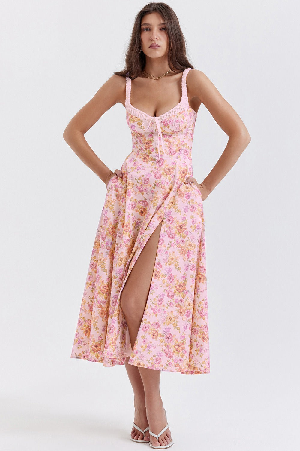 Patchwork Floral Dress