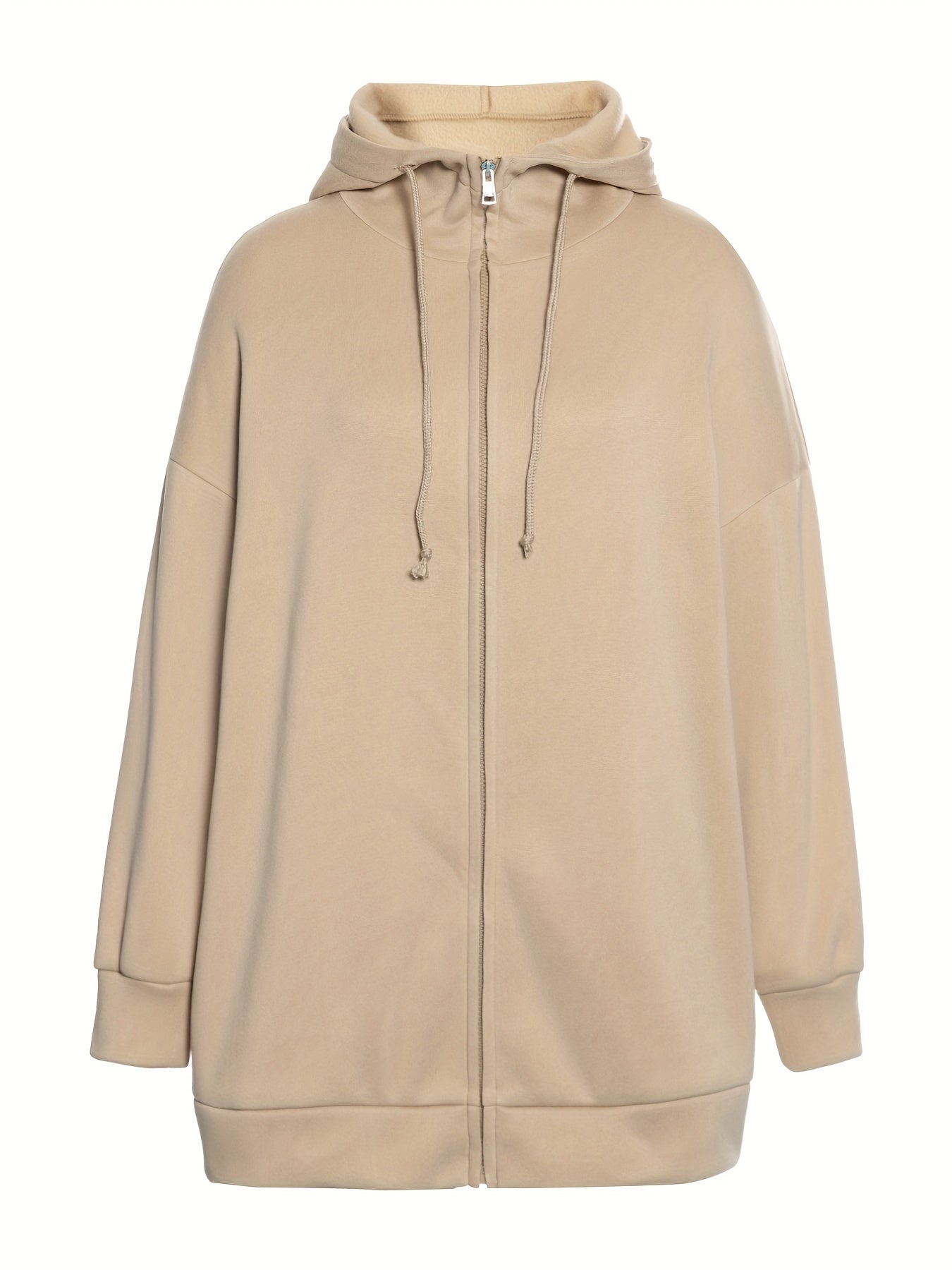 Solid Color Casual Sports Hooded Zipper Sweatshirs