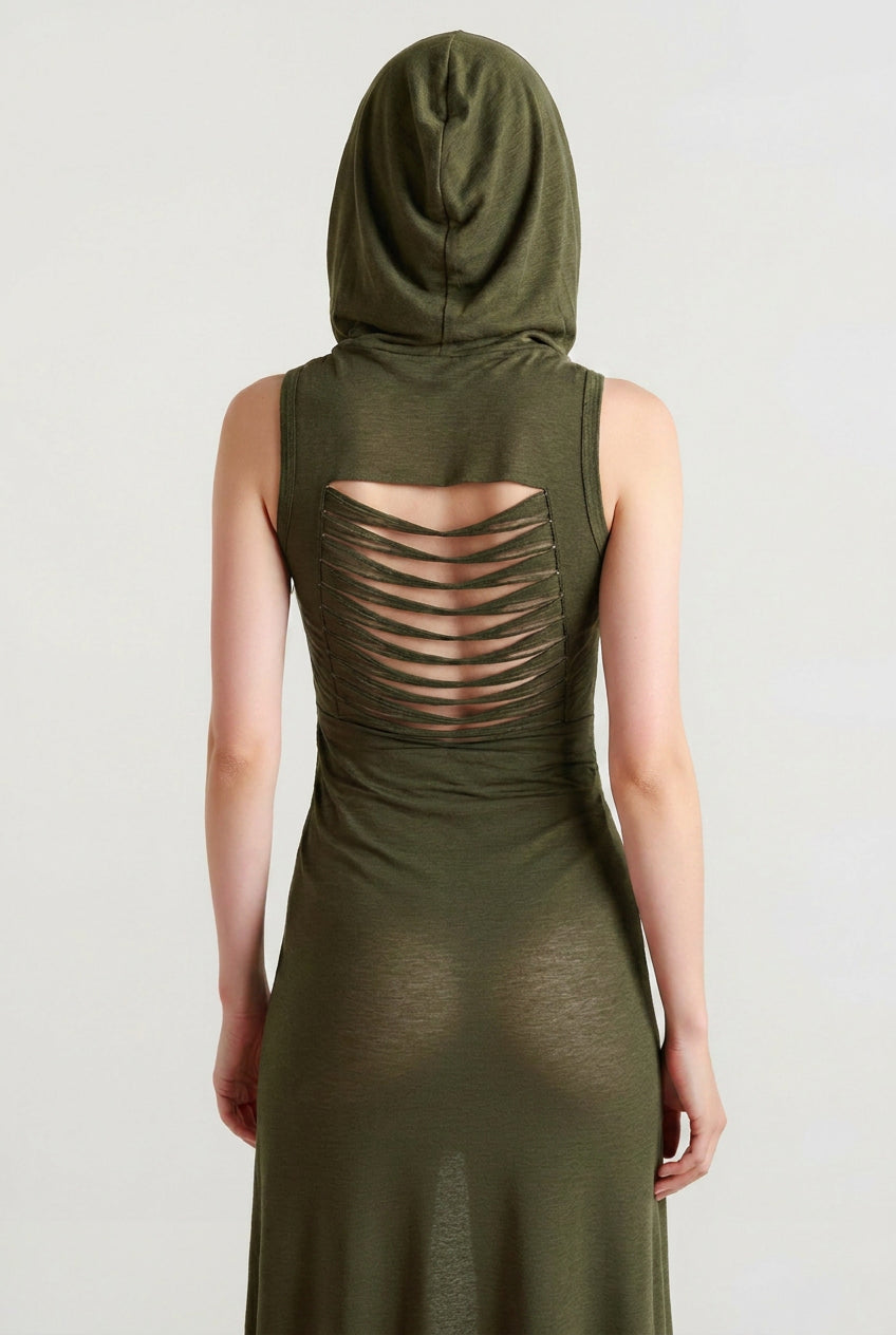 Hooded Midi Dress