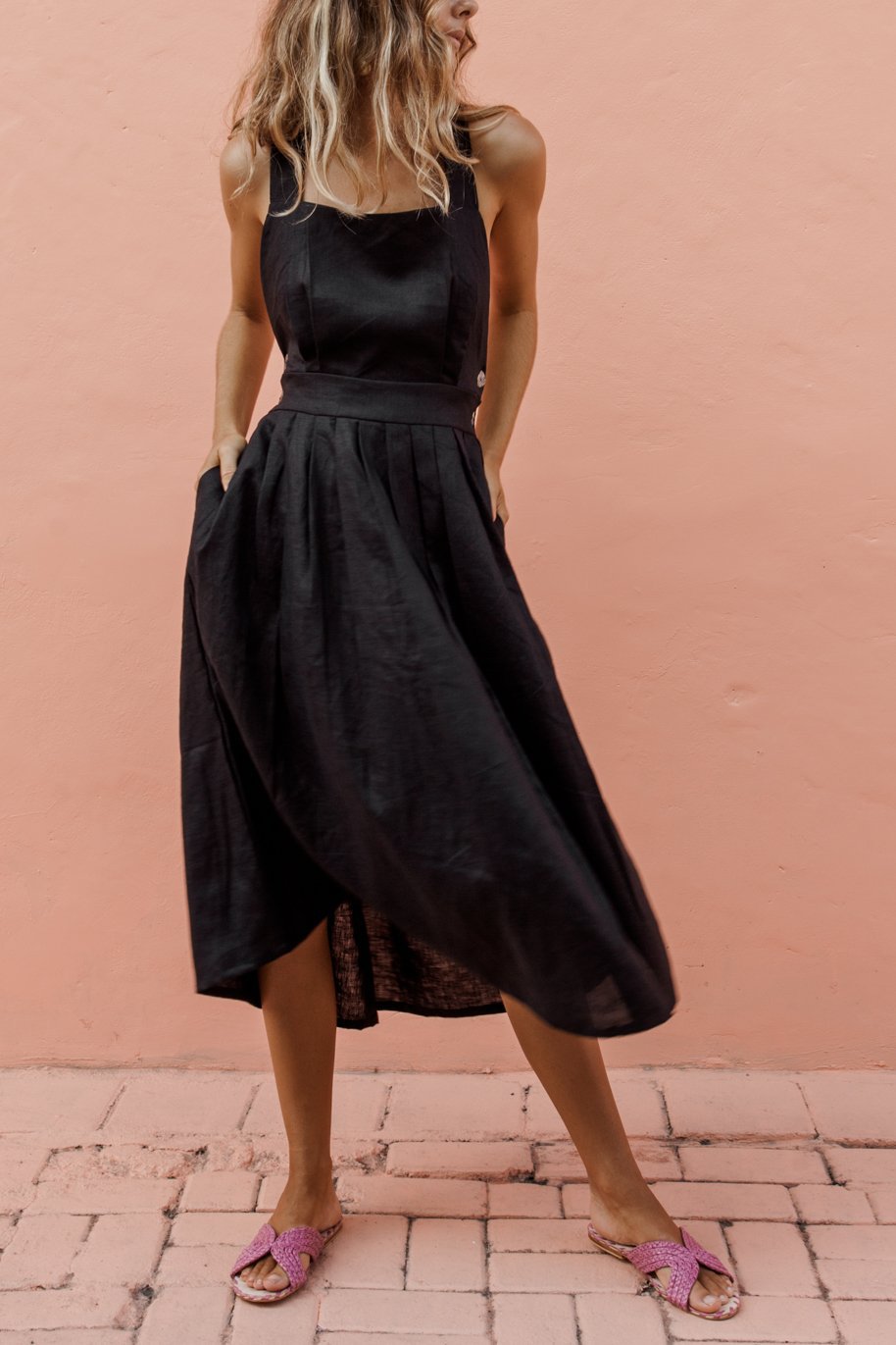 Elevated Melanie Midi Dress Premium Wardrobe Essential