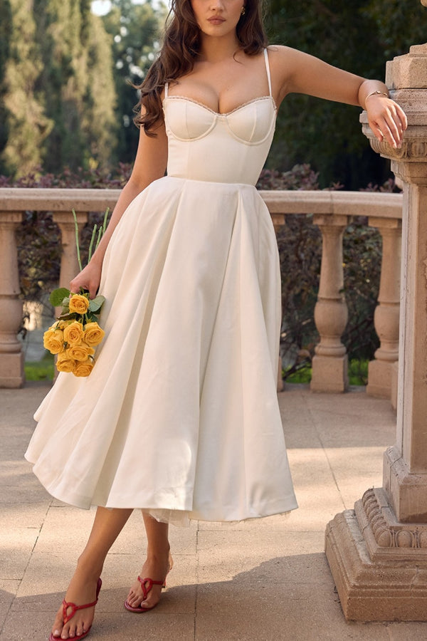 Lorraine Premium Strapless V Neck Sleeveless Tutu Maxi Dress Boutique Edit