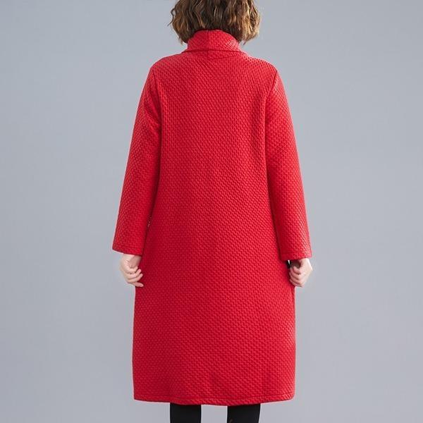 Long Sleeve V-Neck Fitted Midi Dress - View 2