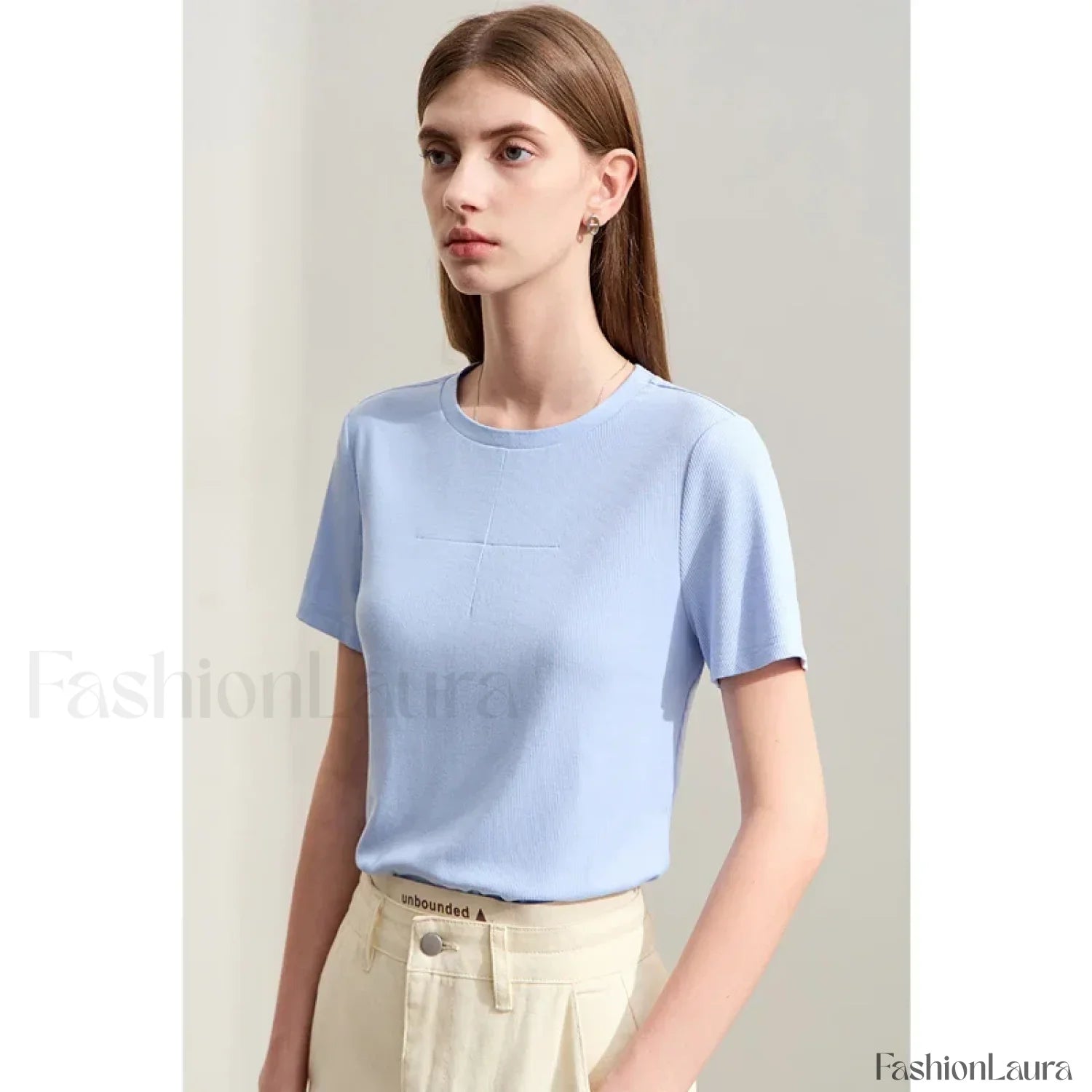 Back Drawstring Hollow T-Shirt