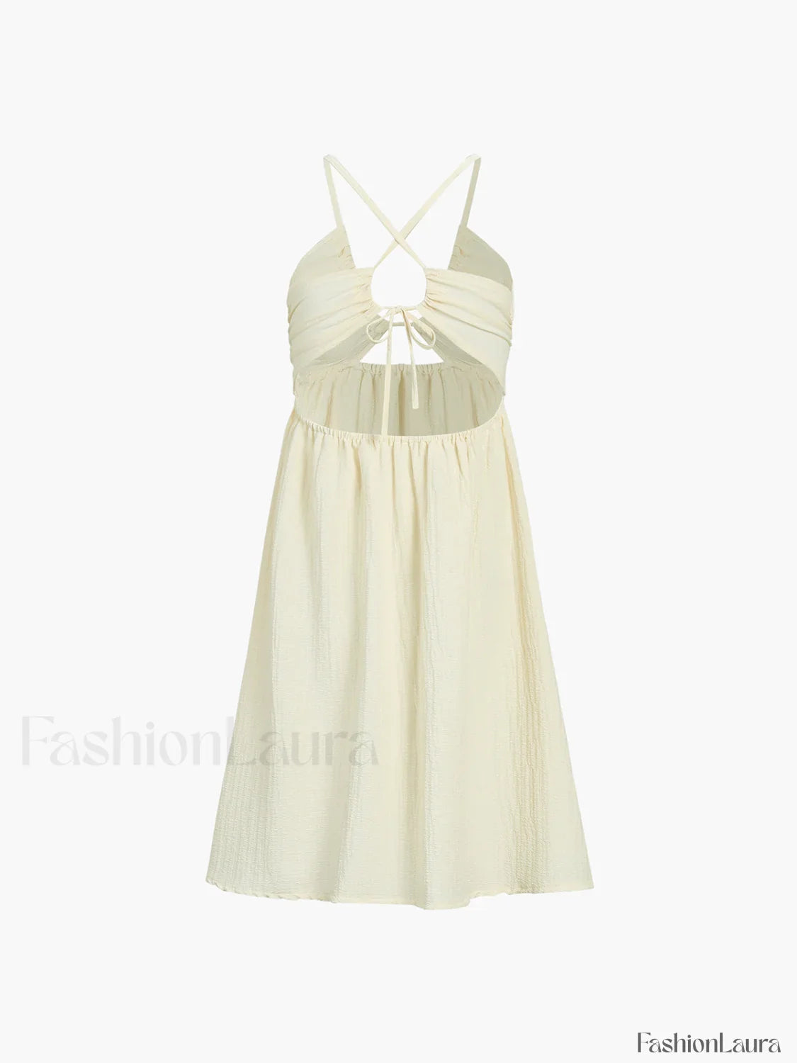 Backless Criss Cross Split Midi Dress