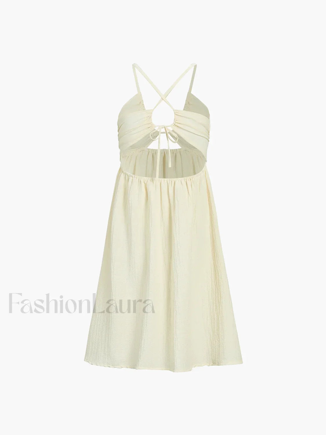 Backless Criss Cross Trendy Split Midi Dress