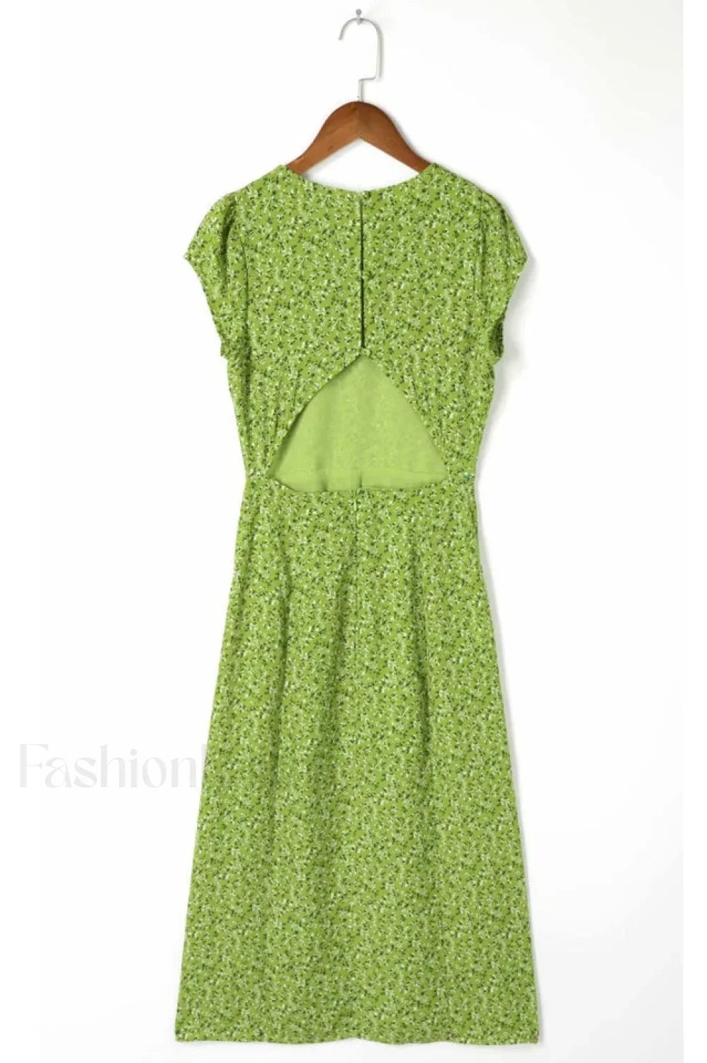 Backless Cut Out Charming Slit Midi Dress