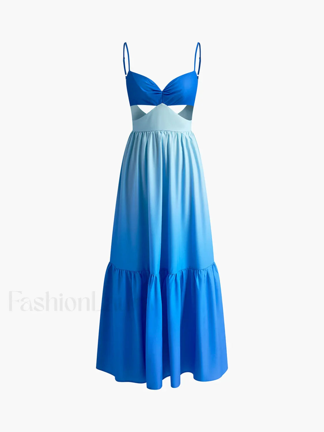 Backless Cutout Cami Long Dress