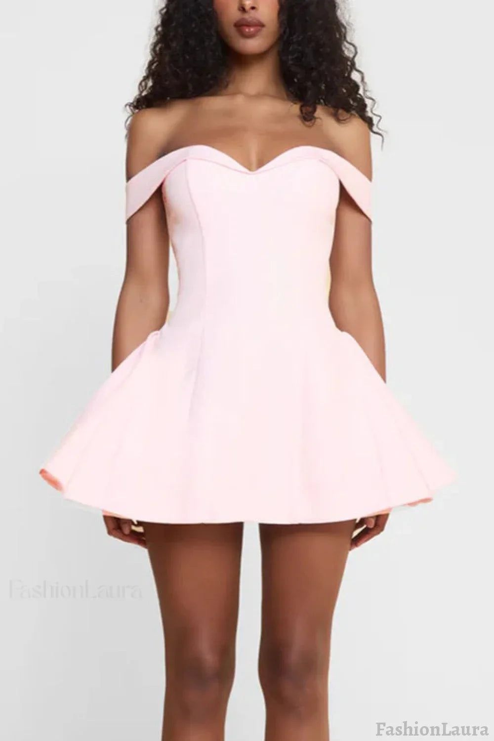 Backless Off-the-shoulder Cocktail Dress