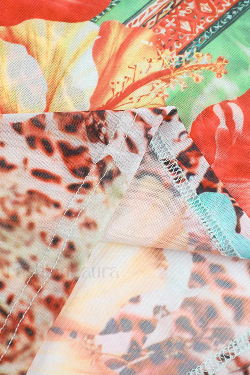 Backless Strappy Printed Seaside Vacation Floral Dress