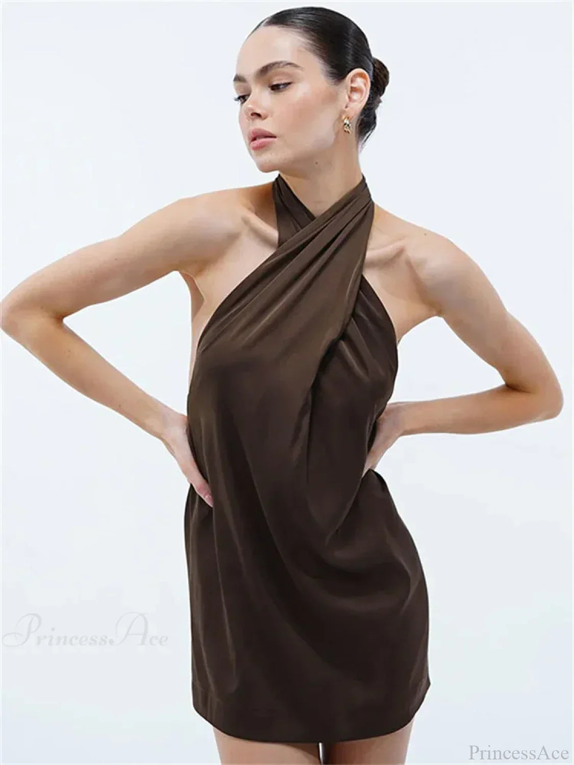 Bandage Backless Slim Mini Dress - View 5