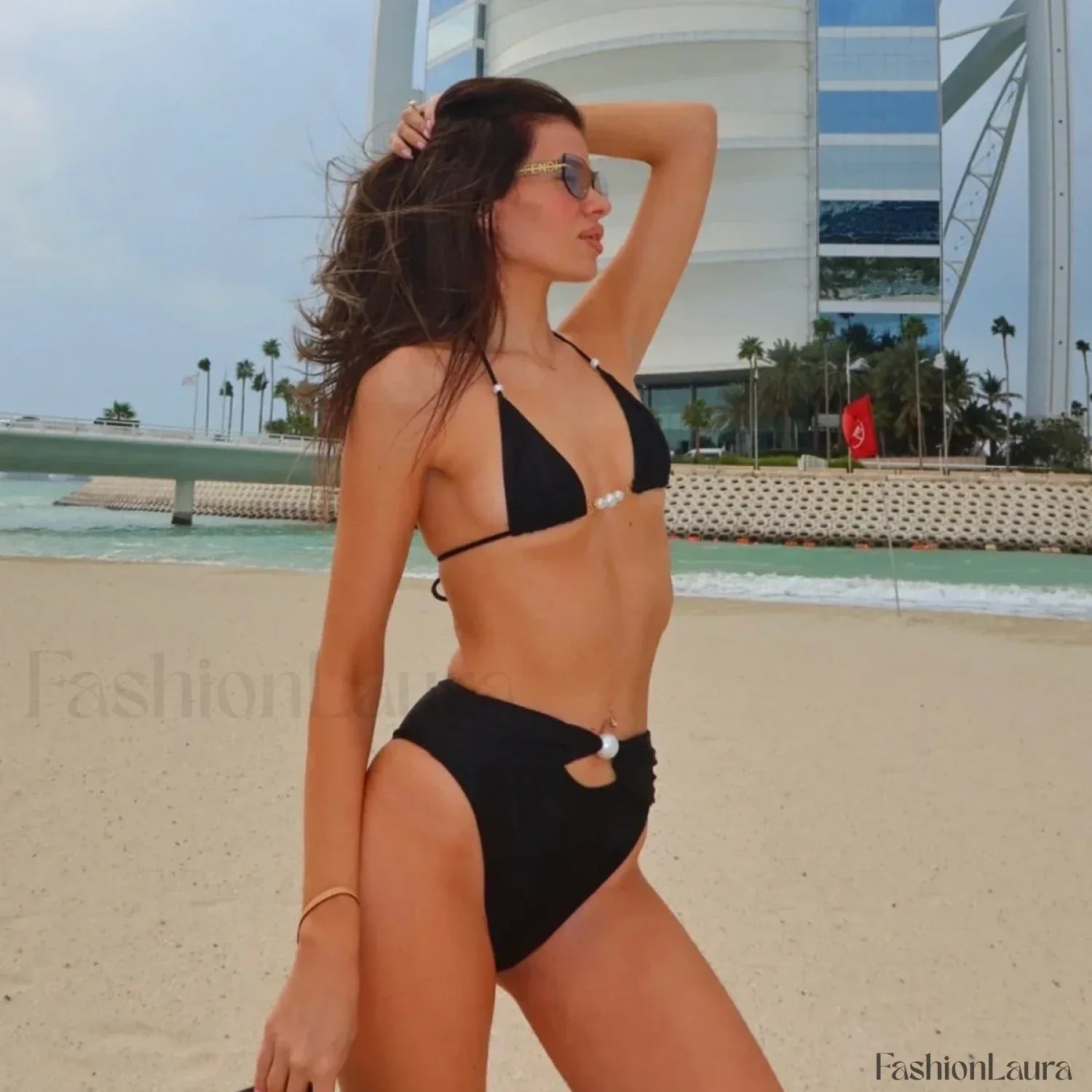 Bandeau High Waist Bikini Set