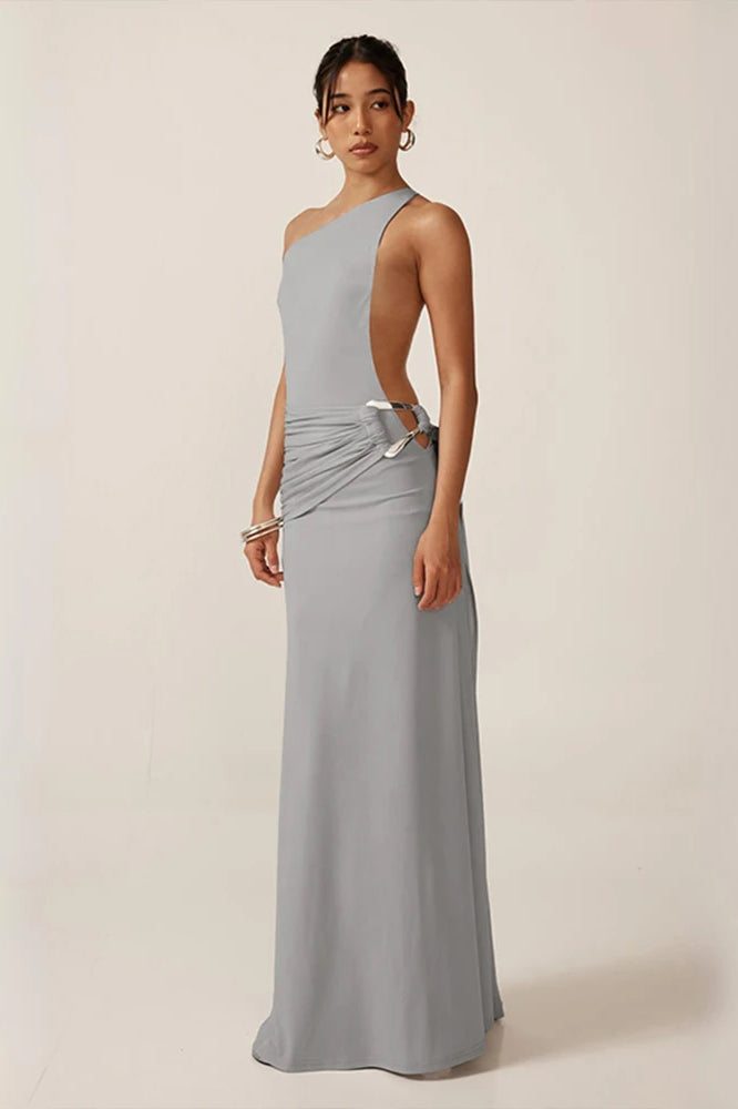 Weird Puss Glamorous Backless Maxi Dress