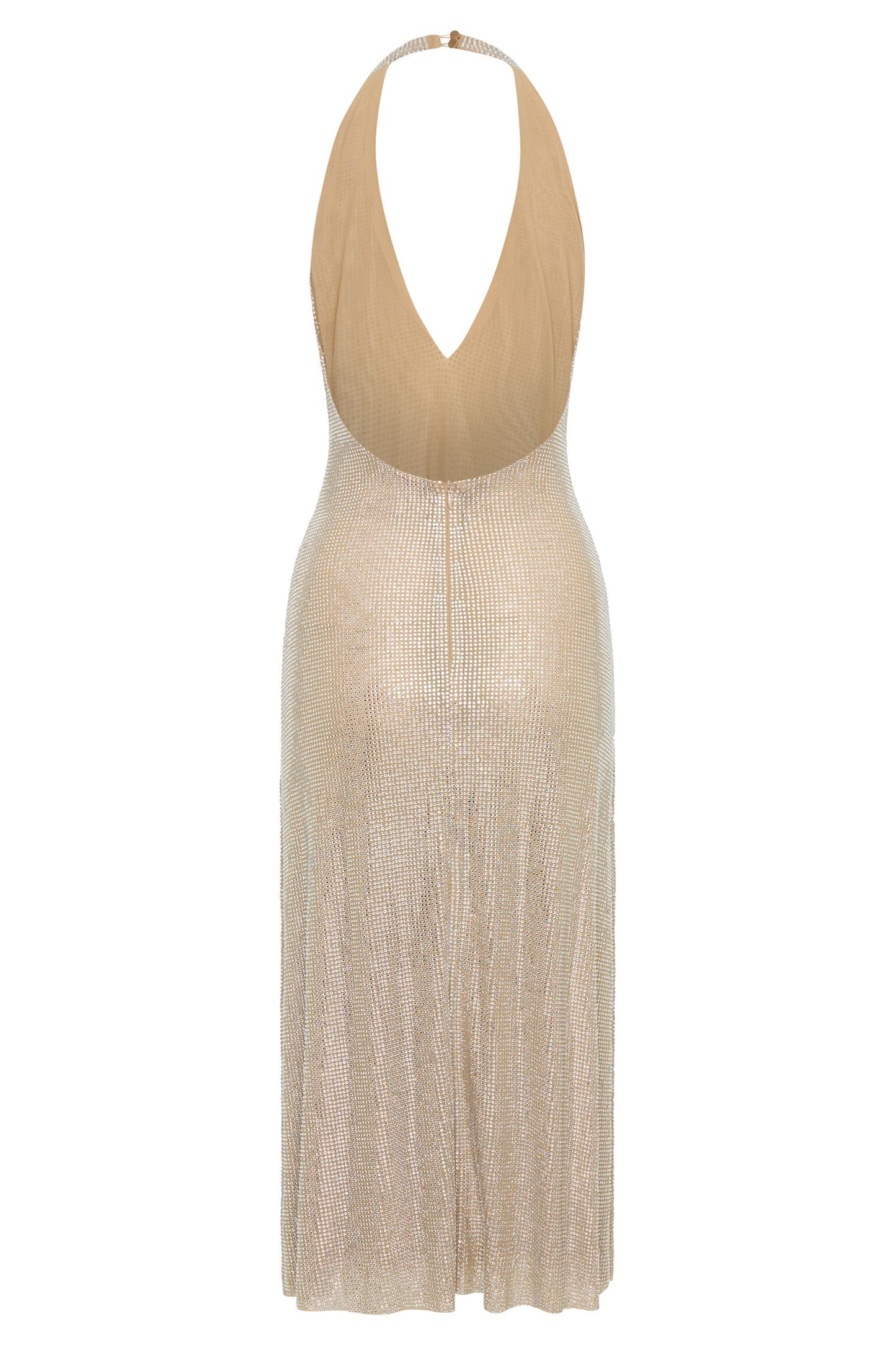 Diamond Beverly Halter Neck Midi Dress