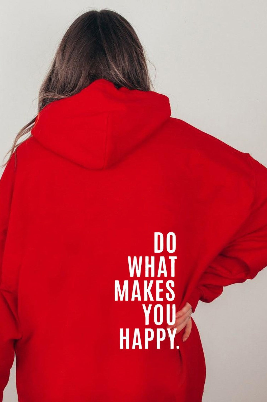 Drop Shoulder Oversized Print Hoodie
