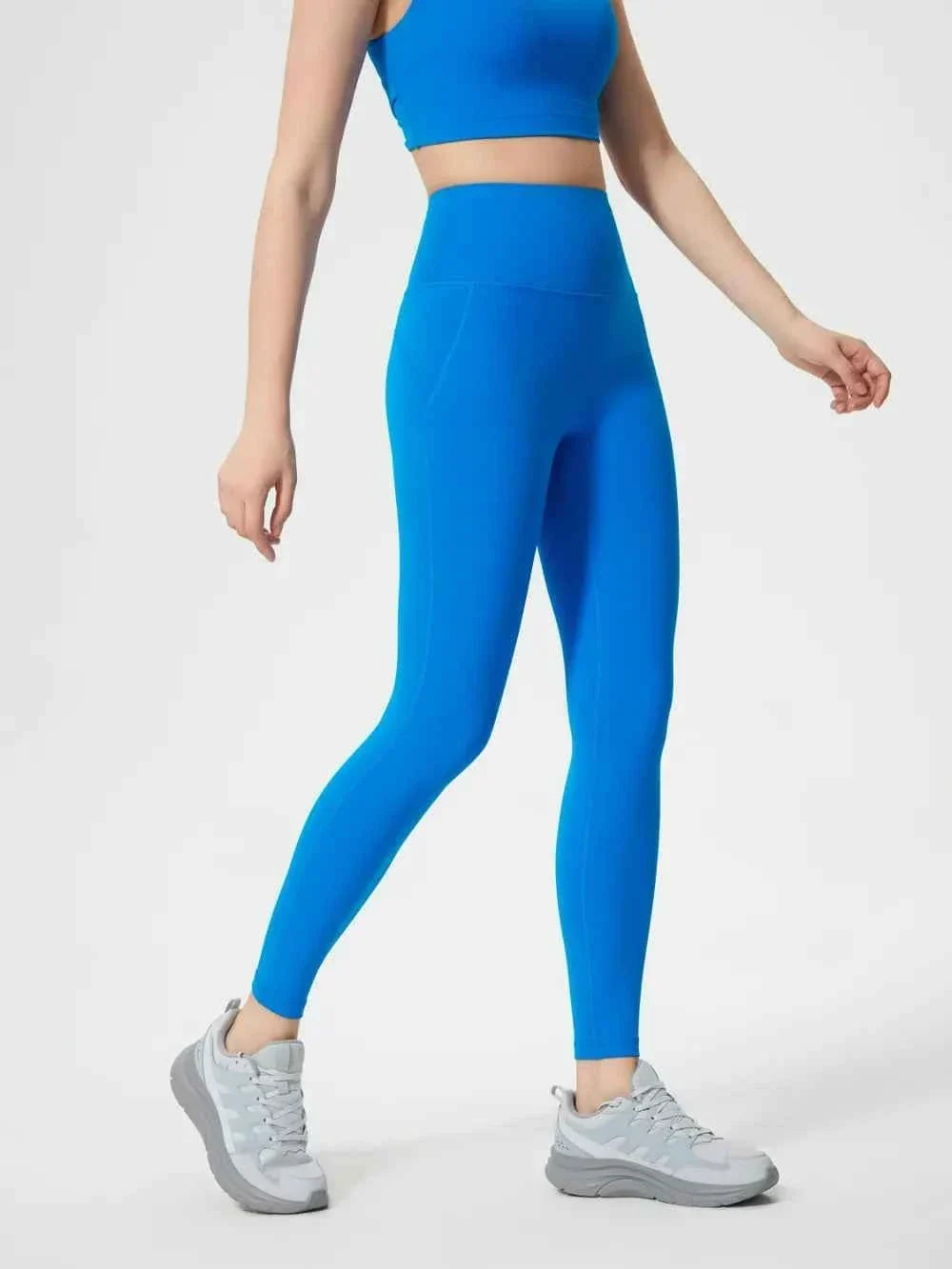 High Waist Wide Waistband Ankle Length Active Leggings 27