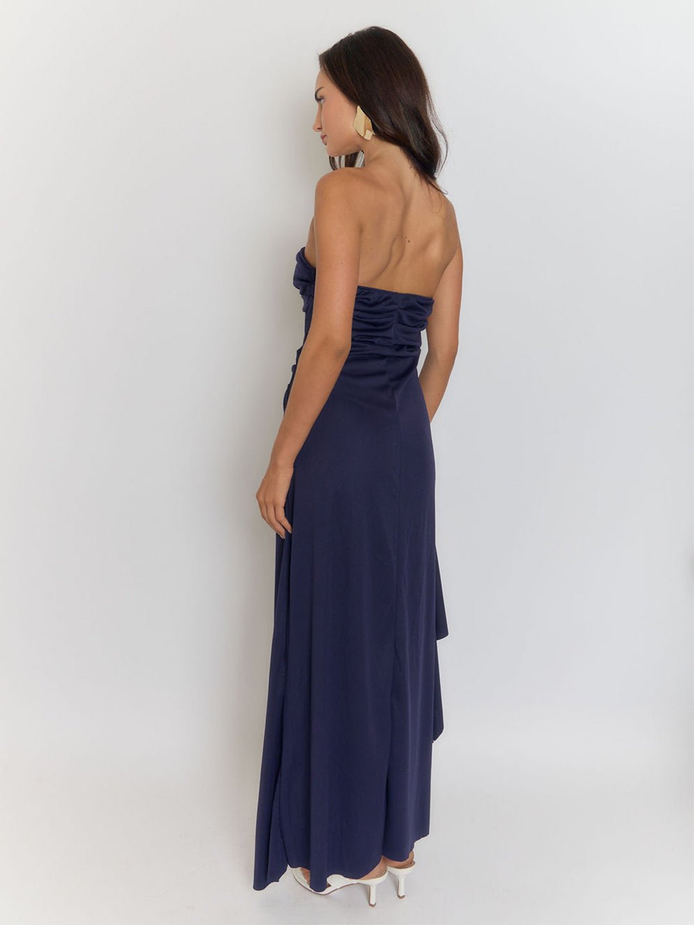 Harper Bandeau Slit Maxi Dress