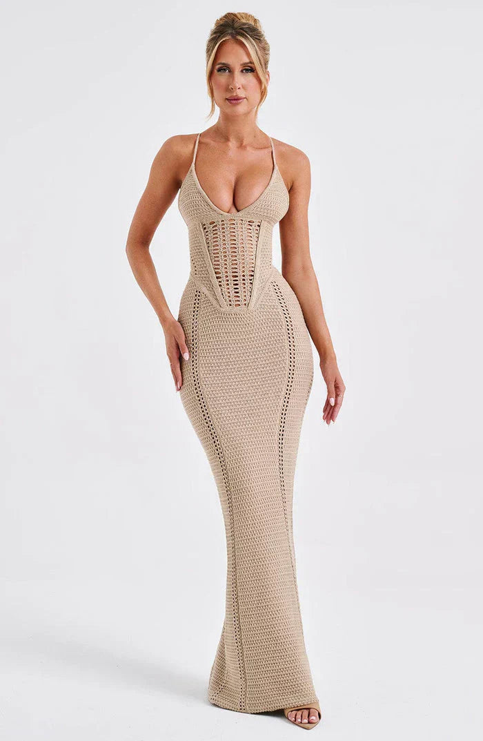 Ida Statement Long Dress Premium Wardrobe Essential