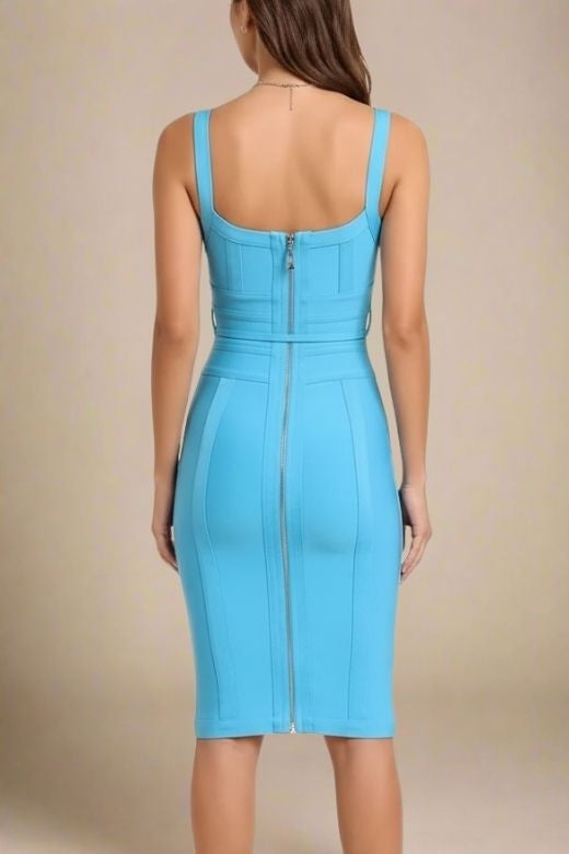 Bek Bandage Dress - Sky Blue