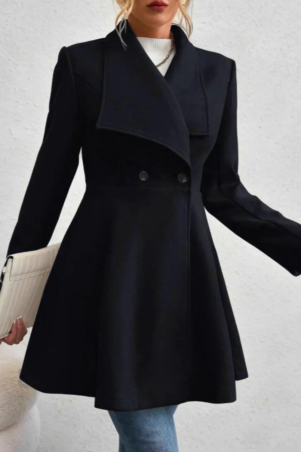 Belted Wool Long Coat