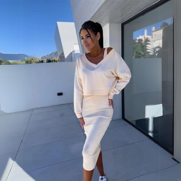 Yanet Elevated Sweater and Dress Set Evening Wear Edit