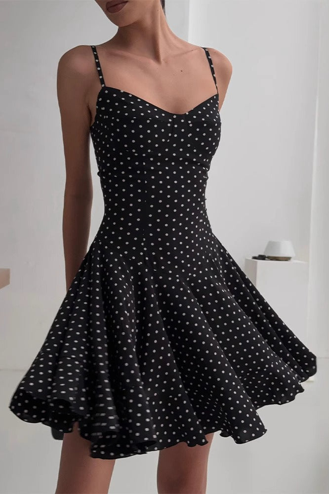 Polka Dot ALine Cami Mini Dress