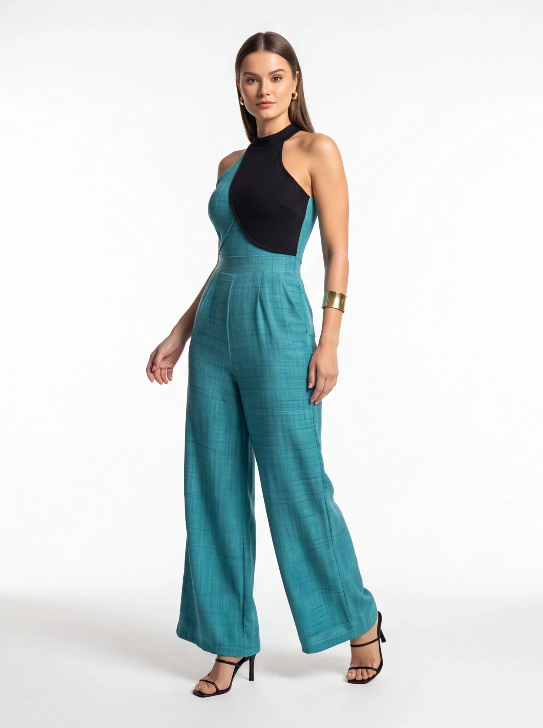 Stylish Colorblock Casual Jumpsuit for Women | Comfortable Fit & Versa - Jamota