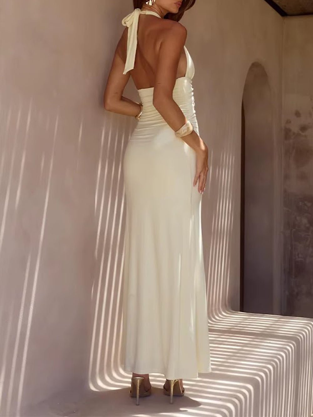 Bianca Plunge Ring Maxi Dress