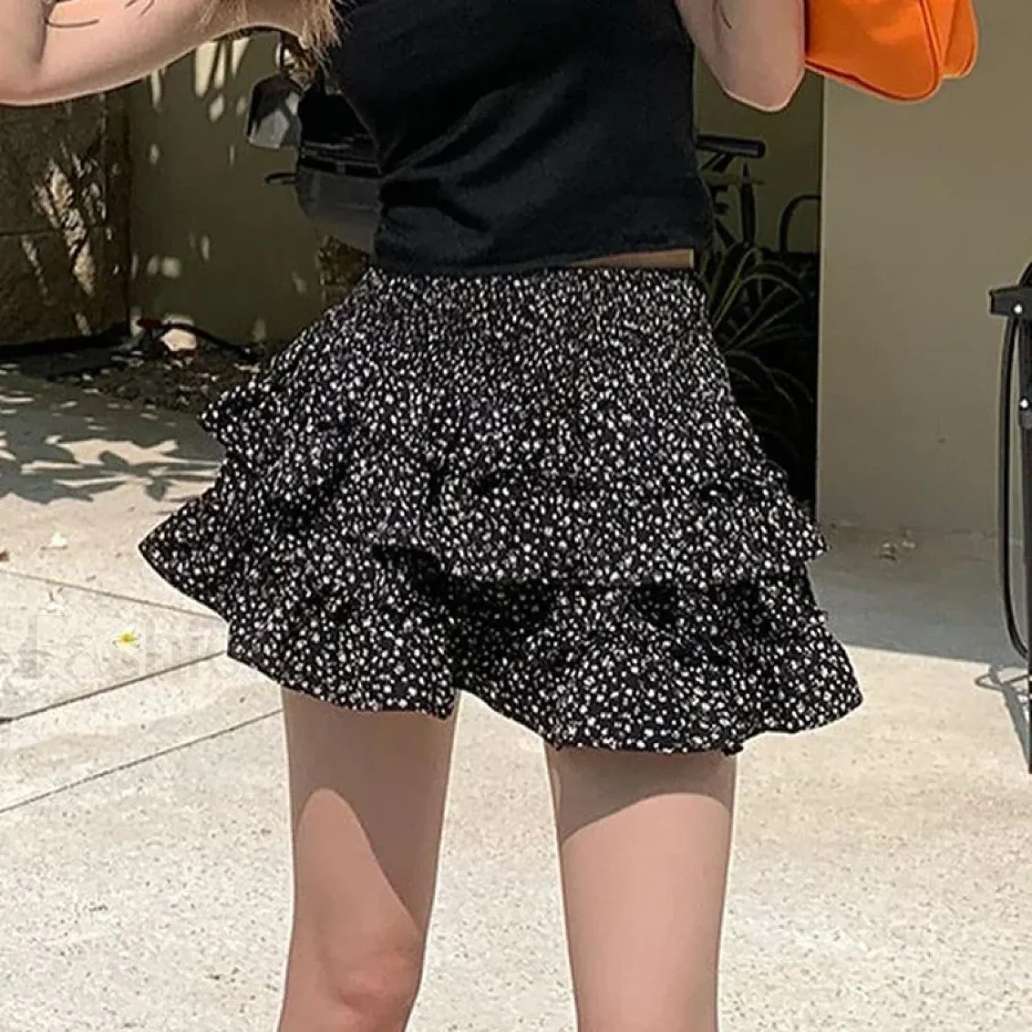 Black Ball Gown Mini Skirt