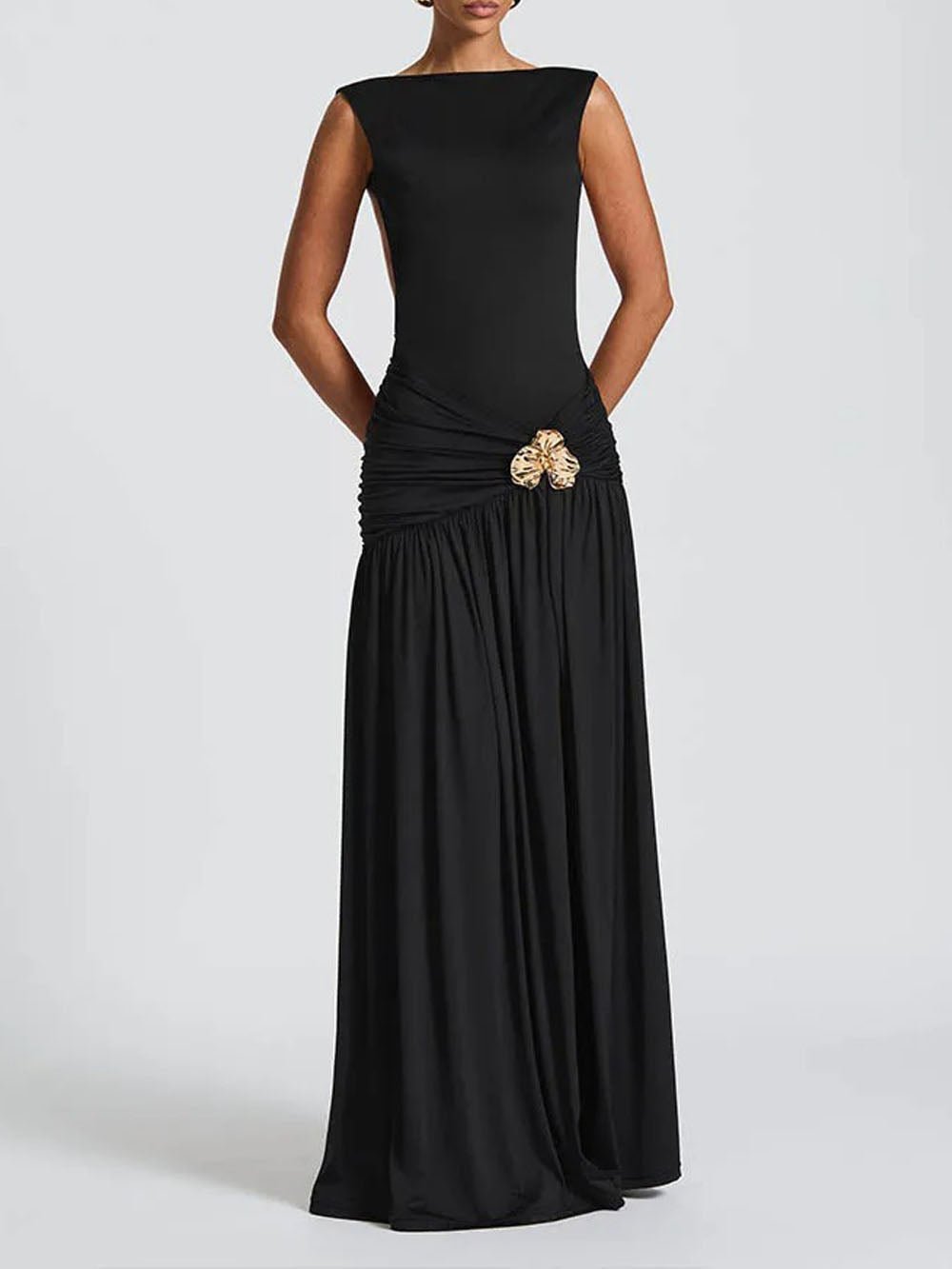 Blake Pleated Maxi Dress