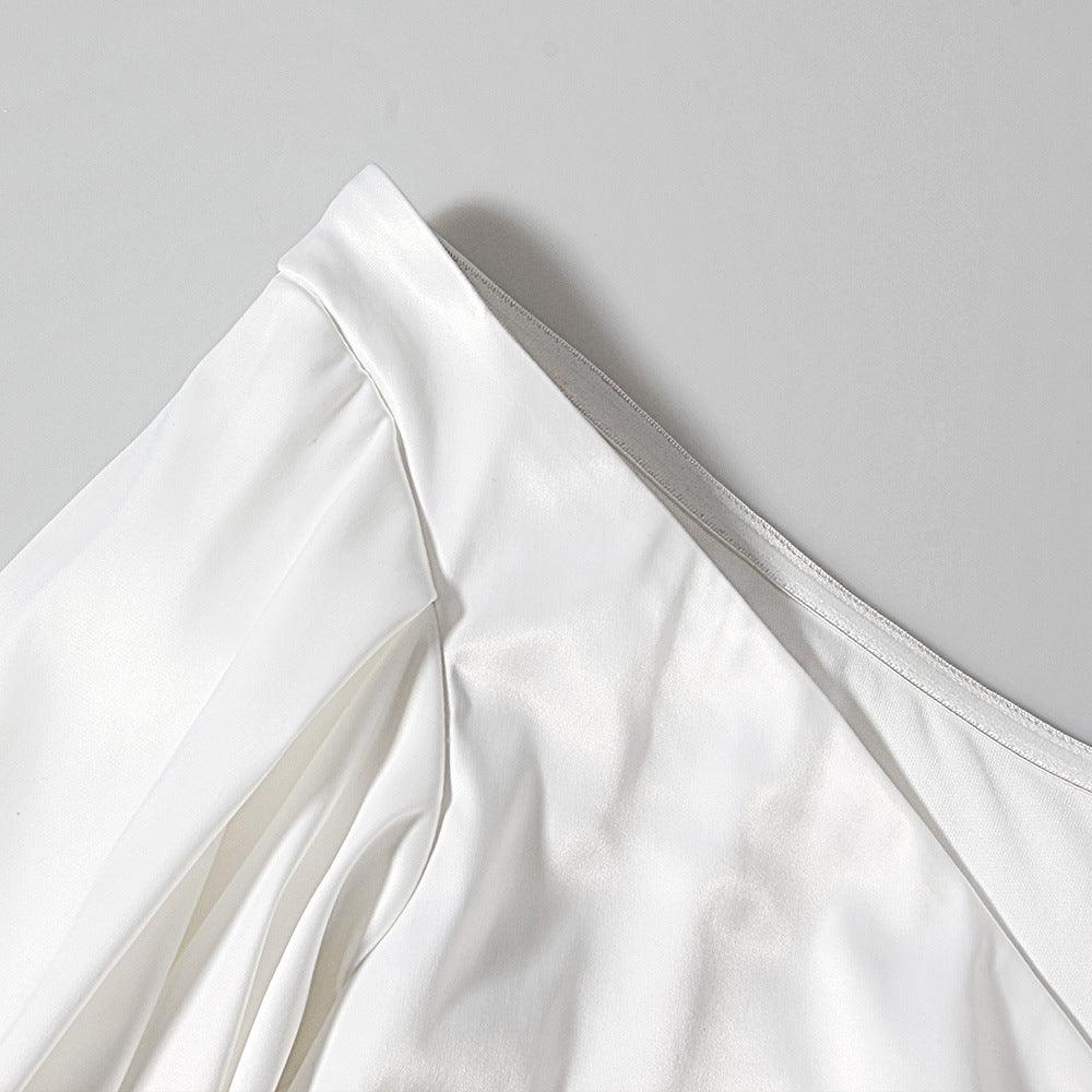 Blenda Off Shoulder Puff Sleeves Mini Dress