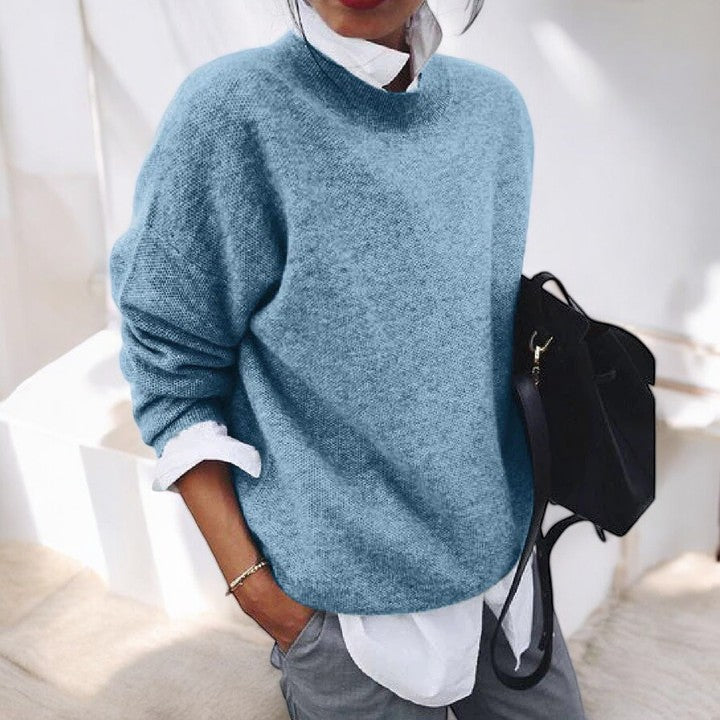 Crew Neck Long Sleeve Oversized Sweater
