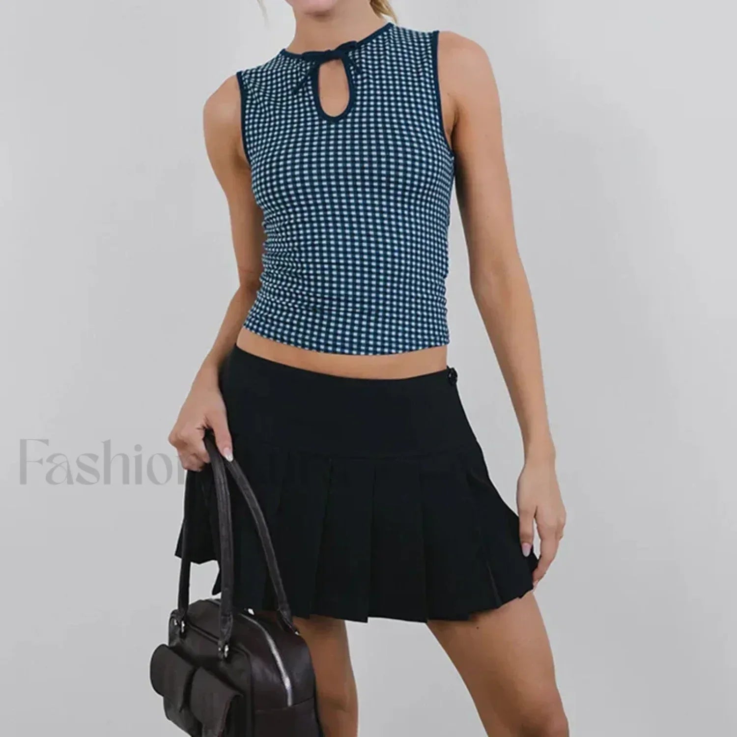 Bodycon Crew Neck Crop Top