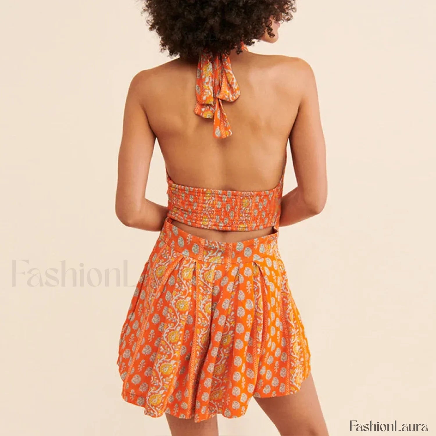 Bohemian Cross-Strap Floral Dress