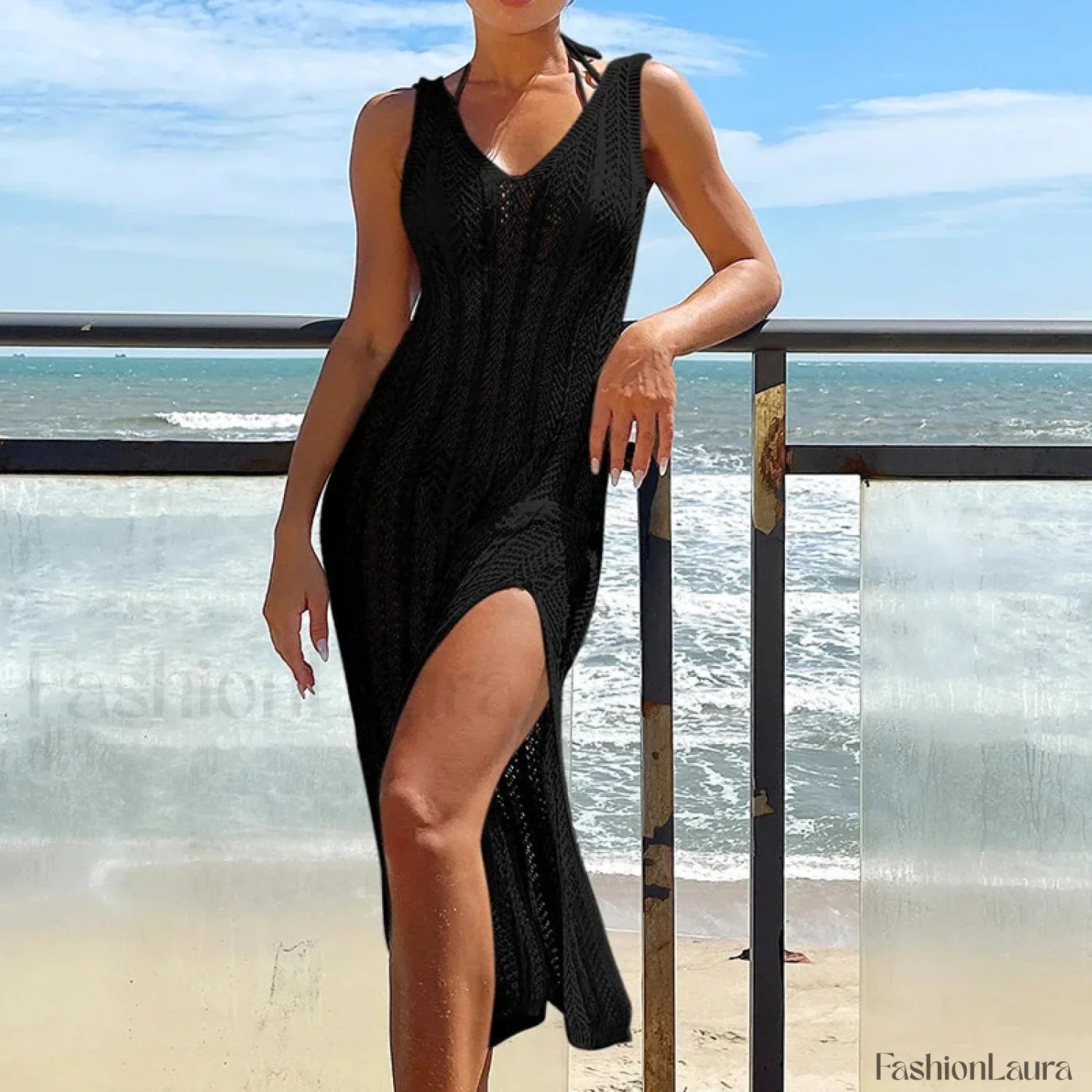 Bohemian Slim Long Beach Cover Up