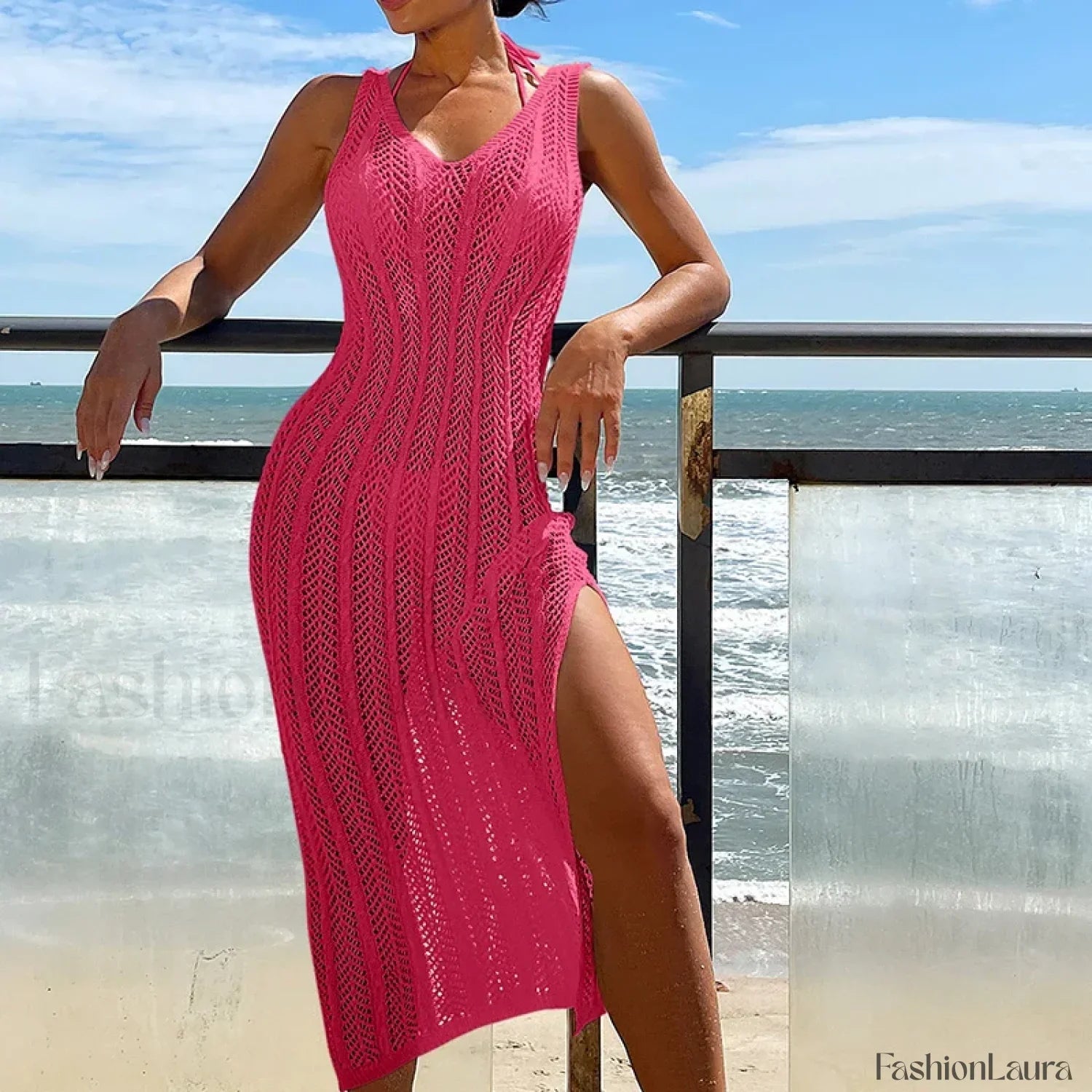 Bohemian Slim Long Beach Cover Up