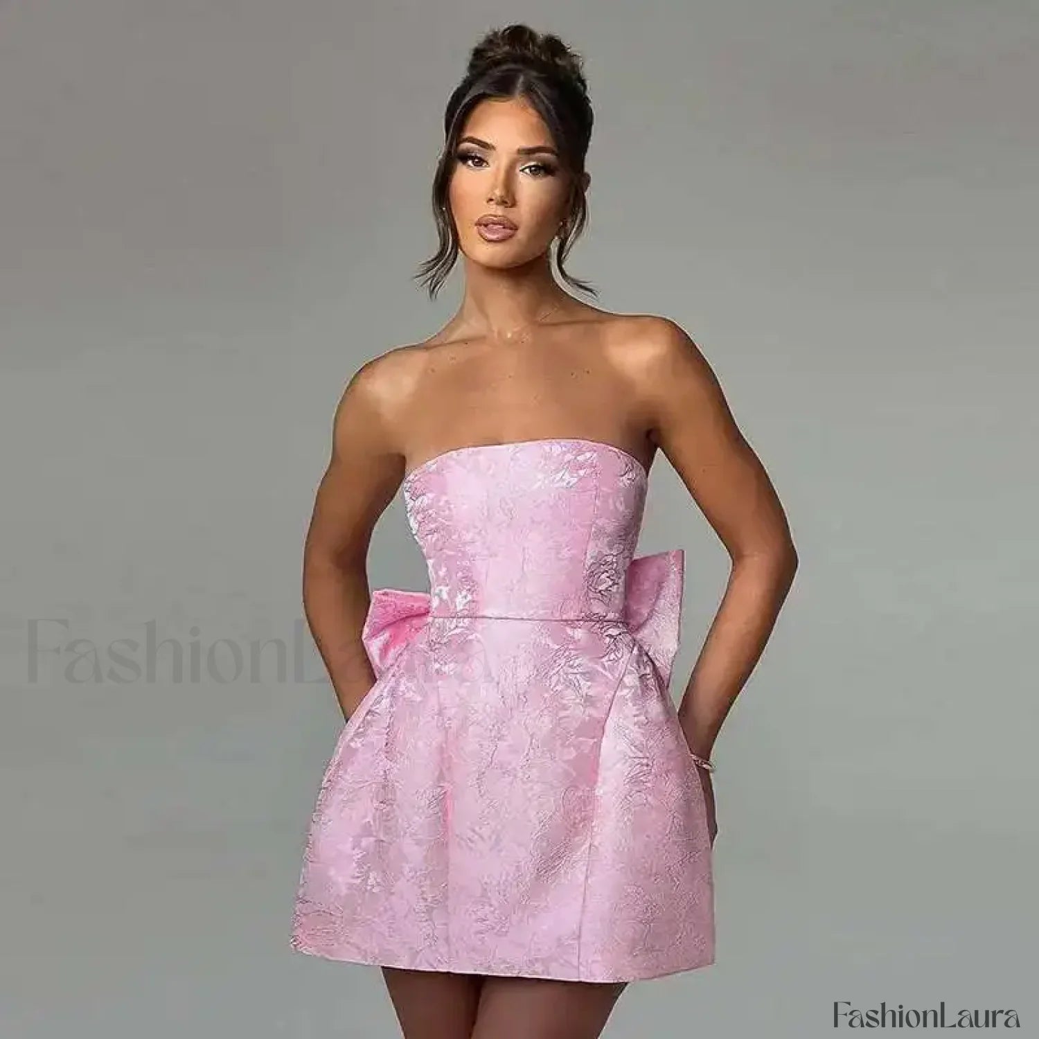 Bow Bandage Party Mini Dress