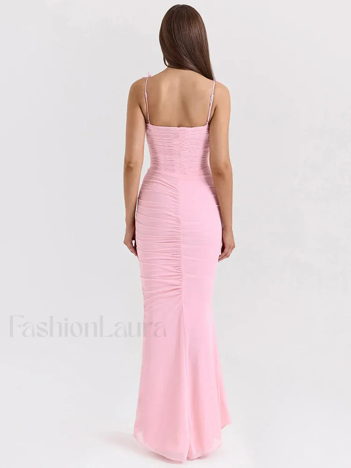 Bow Spaghetti Off Shoulder Maxi Dress