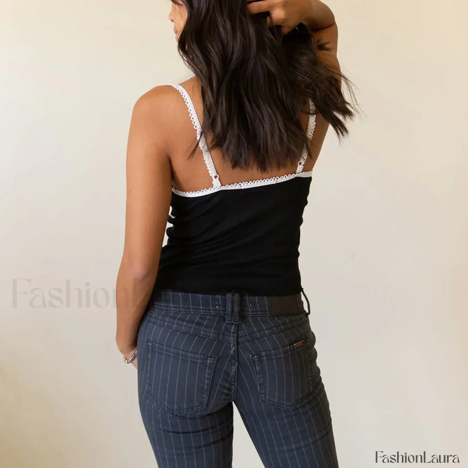 Bow V-Neck Club Crop Top