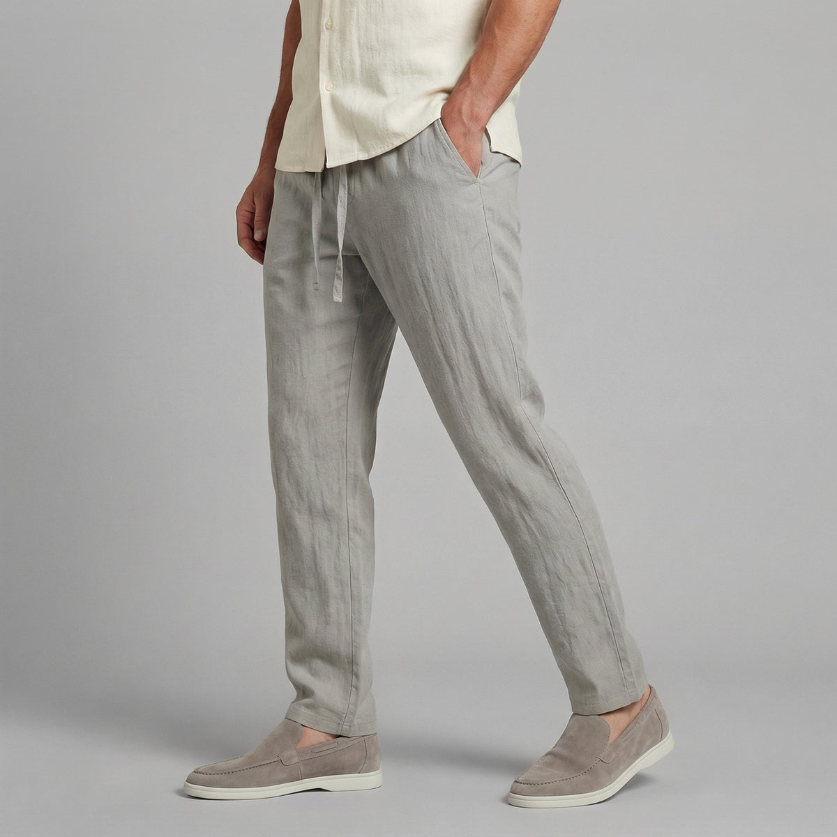 Men's Wide Leg Pants Relaxed Fit Lightweight Summer