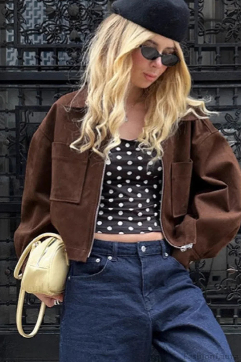 Brown Suede Oversized Vintage Jacket