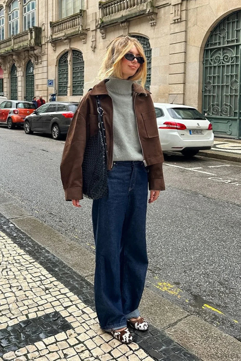 Brown Suede Oversized Vintage Jacket