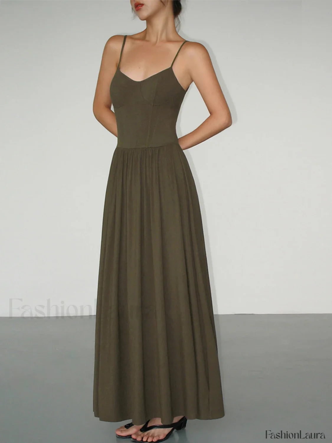 Bustier Corset Open Trendy Back Long Tank Dress