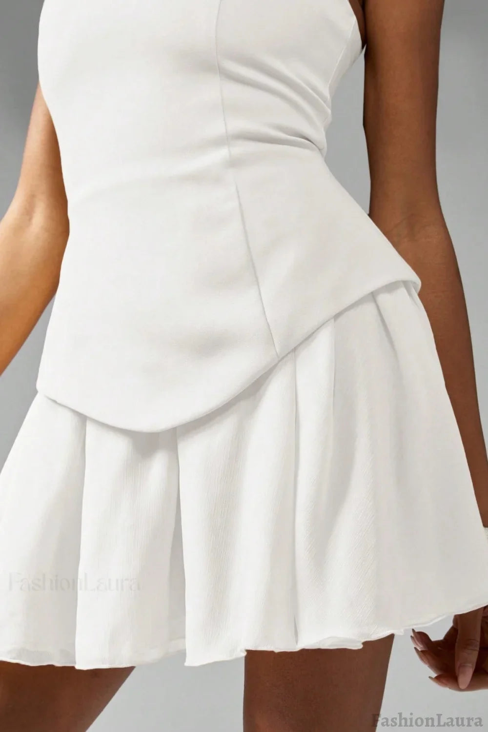 Bustier Peplum Waist Cocktail Dress