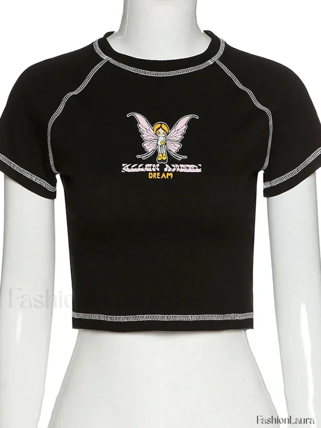 Butterfly Green Crop Top