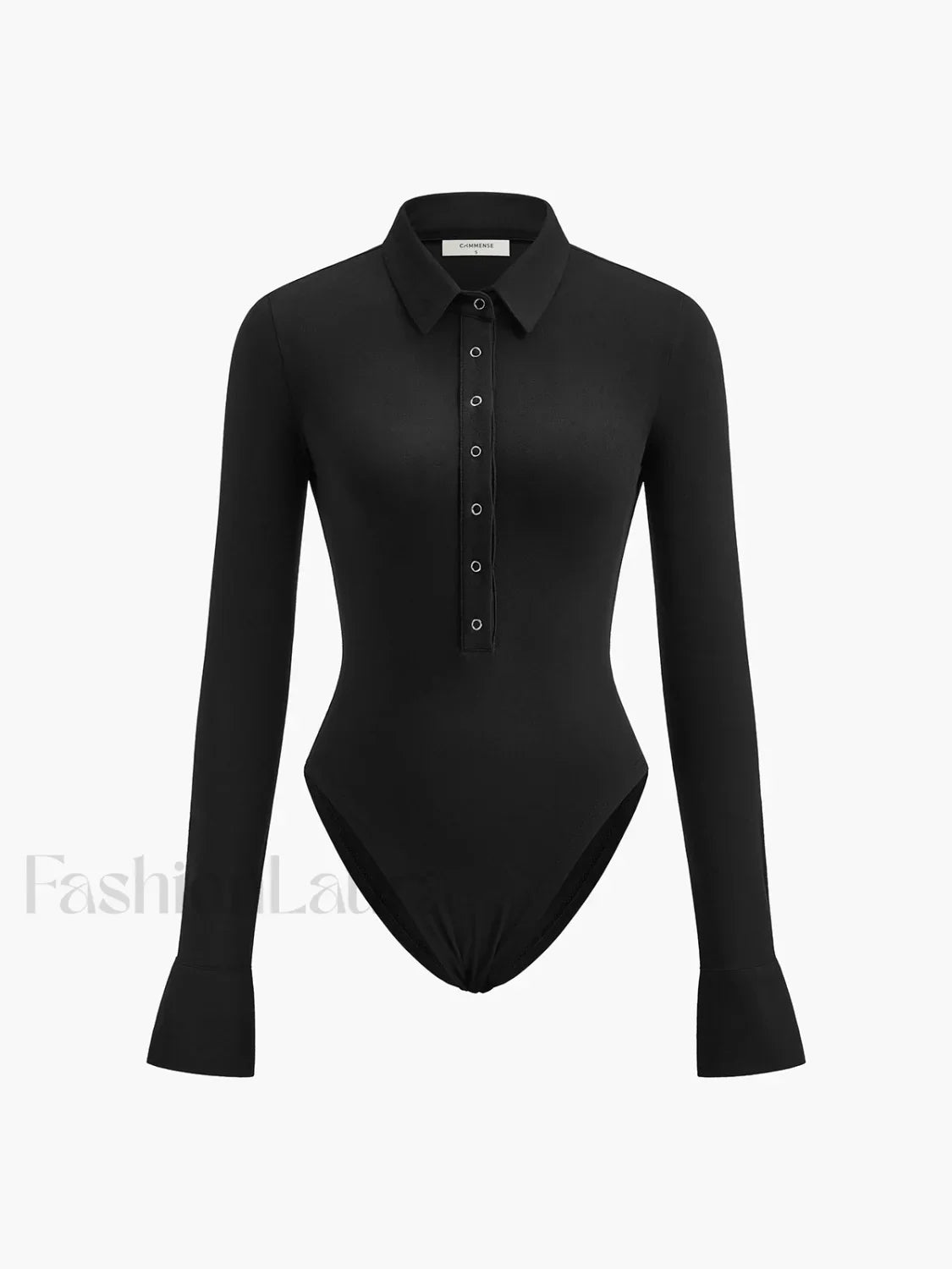 Button Down Collared Bodysuit