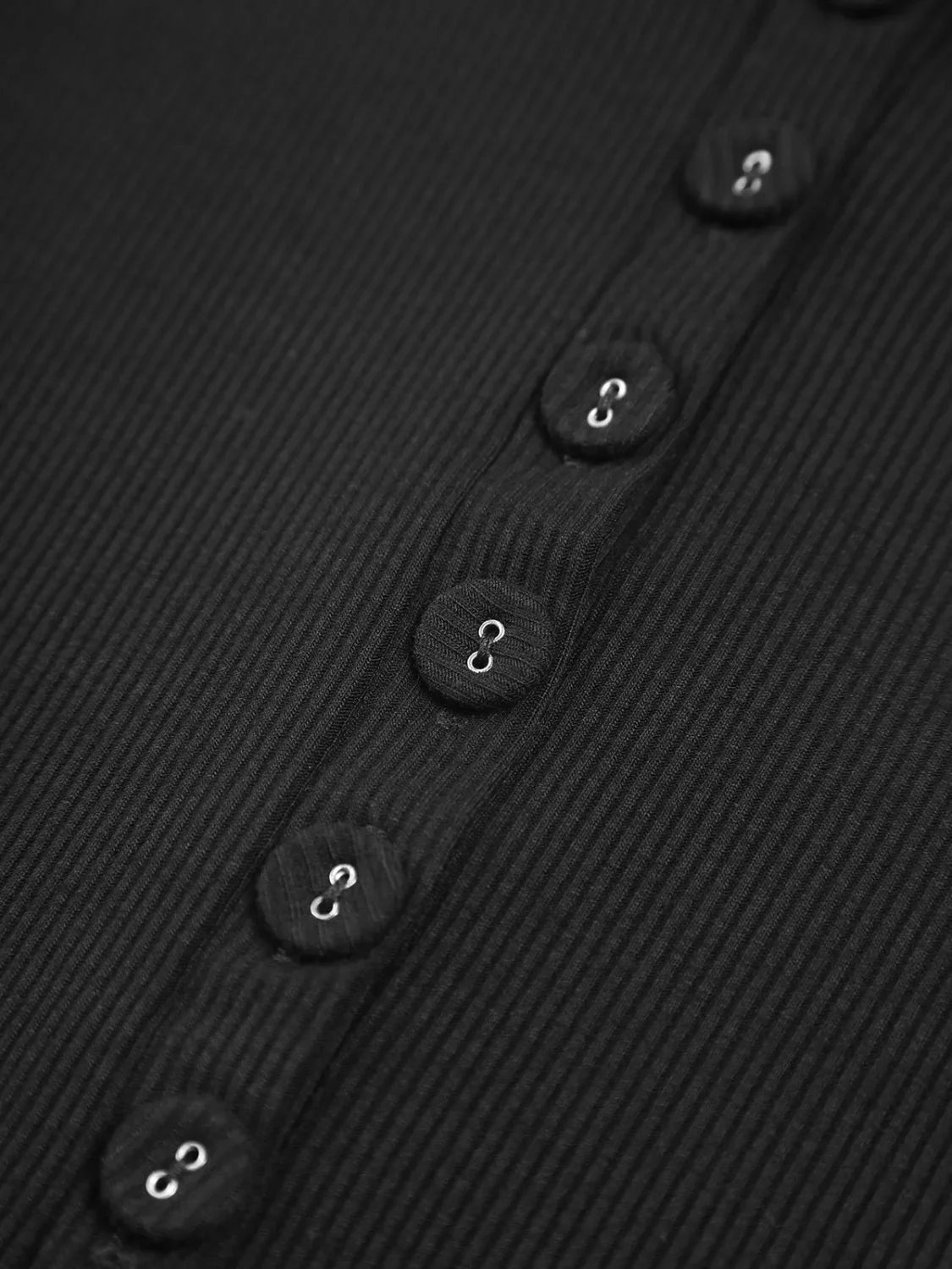 Button Down Long Sleeve Crop Shirt