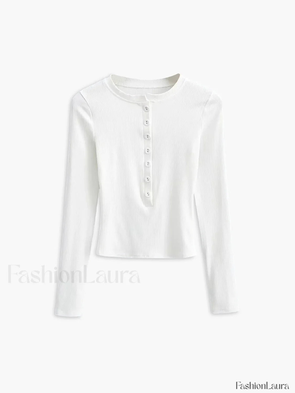 Button Down Long Trendy Sleeve Crop Shirt