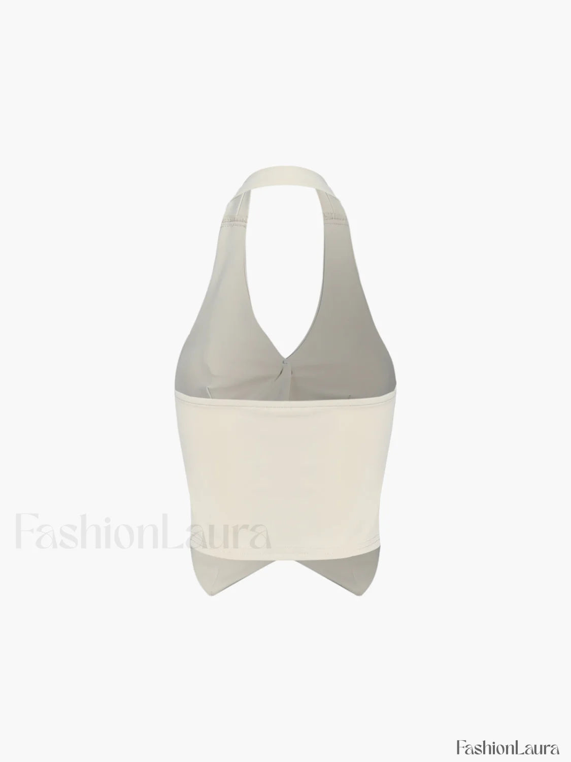 Button Front Halter Neck Backless Classic Vest Blazer With Skirt Set