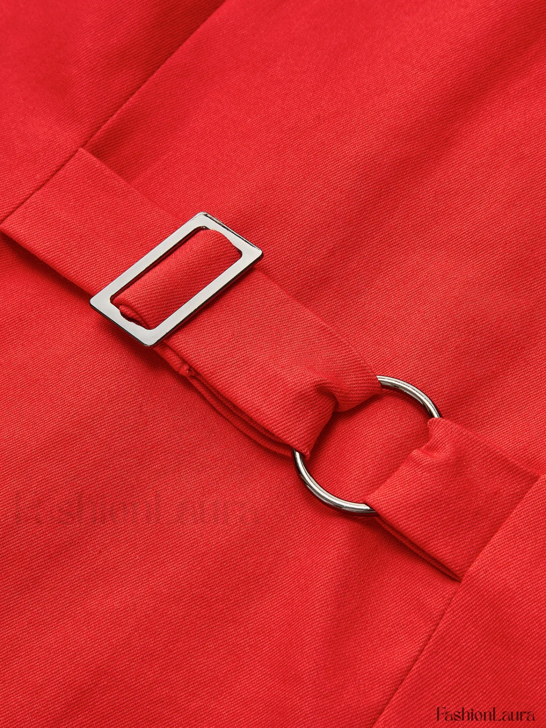 Button-Front Sleeveless Short Dress