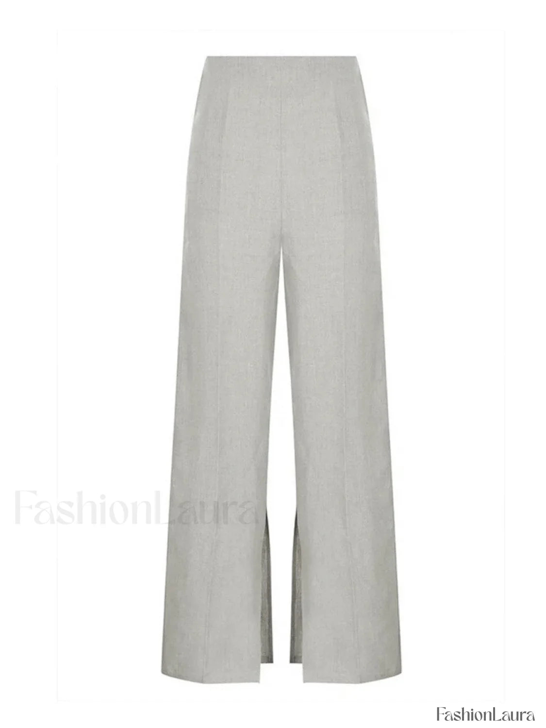Button Split Sleeveless Pants Set